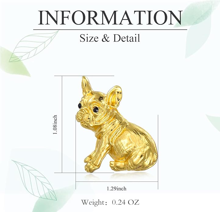 Animal Brooch for Women Rhinestone Brooch Pin 18k Gold Plated Animal Lapel Pin Fashion Jewelry Gift for Mom Wife