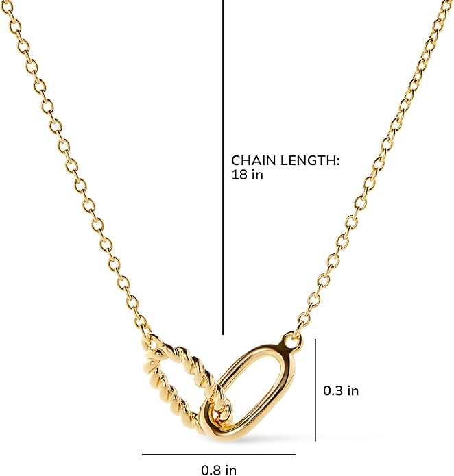 Ana Luisa Pendant Necklaces for Women - 14K Gold Plated and Silver Rhodium Necklace - Pearl, Heart, Circle, Moonstone, Gemstone, Knot Charm Styles - Hypoallergenic, Dainty, Trendy Layering Necklaces