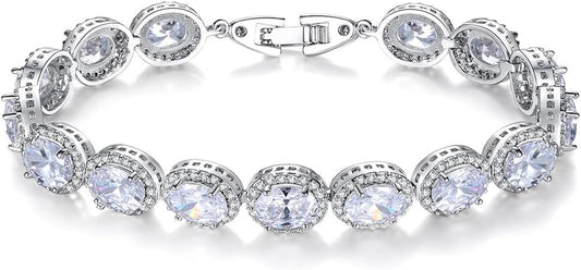 14K Gold Square Moissanite Bracelet, Refined Design for Formal Wear, Adjustable Fit