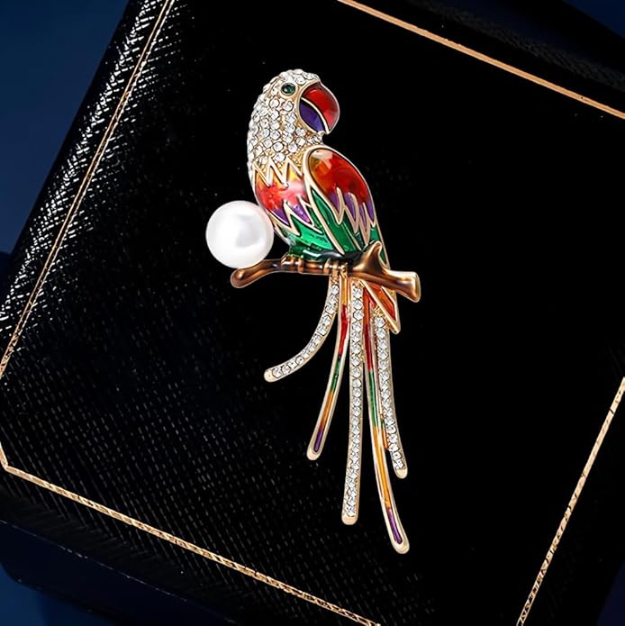 Soumimi Bird Theme Brooch Pin Cute Bird Animal Brooches Accessories Christmas Birthday Gift for Women