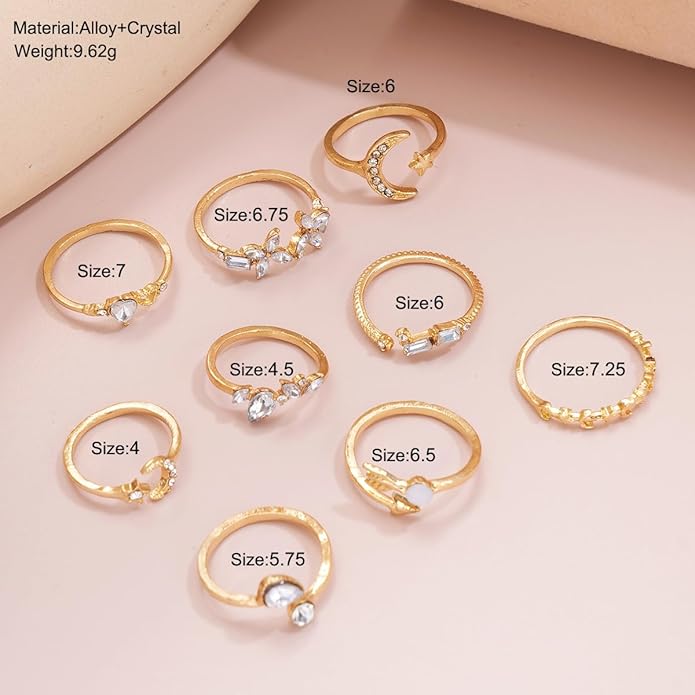 IFNODO 46Pcs Gold Jewelry Set for Women with 5 Necklace, 12 Bracelet, 5 Hoop Earrings, 15 Stud Earrings and 9 Rings Jewelry Set For Gifts for Women.