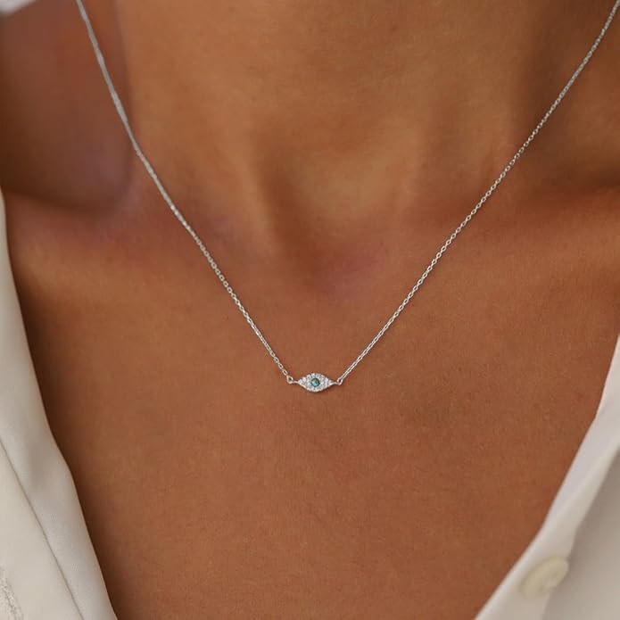 Gold Necklace for Women-14k Gold Plated Infinity Necklace Star Of David Necklace Evil Eye Cross Pendants Heart Dainty Gold Necklace For Women