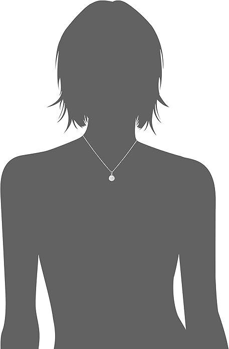 Crystalline Azuria Crystals Solid Silver S925 Disco Ball White Pendant Necklace for Women 18 inches for Women