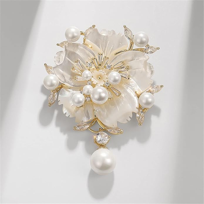 AILONMEI Brooch Pins For Women Fashion, Flower Brooches Jewelry For Women Floral Series Brooches And Pins Designer Lady's Costume