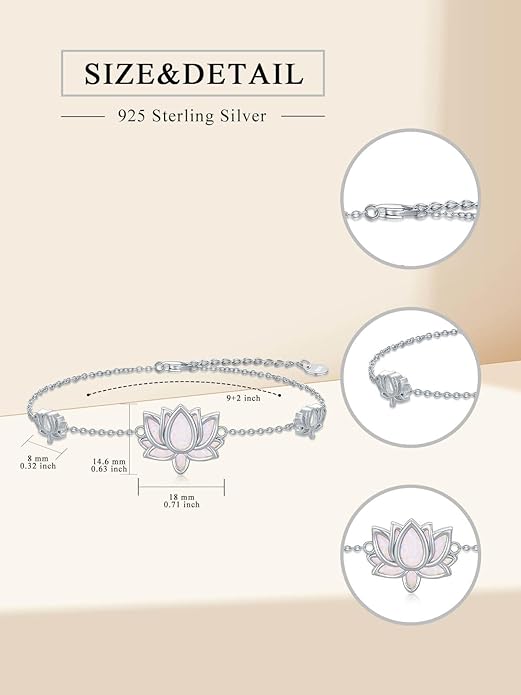WINNICACA Sterling Silver Butterfly Bracelet Anklet Created Opal Butterfly Jewelry Gifts for Women Birthday Christmas Day Gifts
