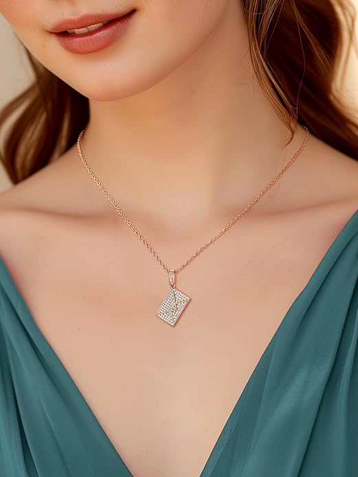 Supcare Locket Necklace That Holds Pictures-Engraved Photo Pendant Custom Jewellery Gifts for Men Women (with Jewellery Gift Box)