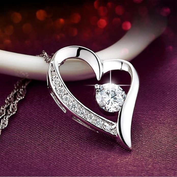 To My Soulmate Necklace For Women, Soul Mate Jewelry for Women, Future Wife Gifts, To My Wife Necklace from Husband, Gifts for Girlfriend, Pendant With Message Card
