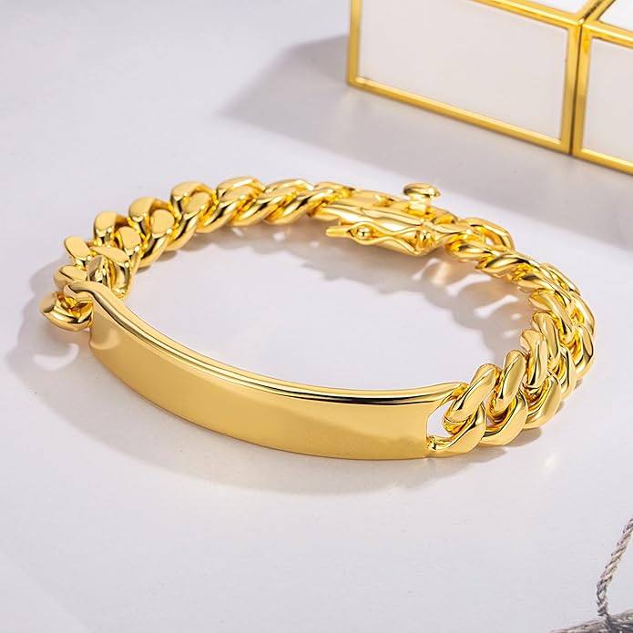 Men 925 Sterling Silver Solid Miami Cuban Link Chain Bracelet 12MM Rectangular Card Bangles 7 "7.5" 8 "8.5" 9 "9.5" 10" Thick Big Curb Cuban Chain Jewelry Gift