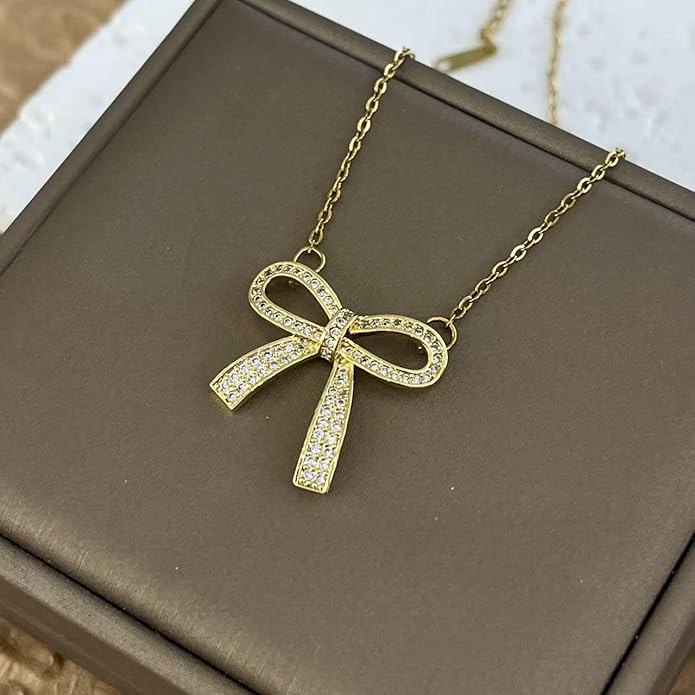 18k Gold Plated Necklace for Women Trendy Dainty Charm Evil eye Italian horn hummingbird starfish seashell bow elephant snake butterfly ladybug PendentMinimalist Delicate Jewelry for Women