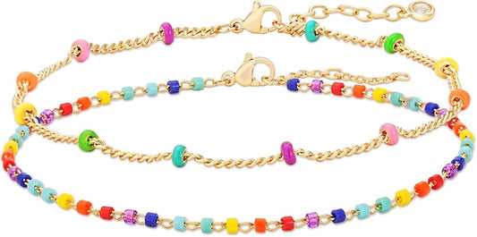 MTMY Gold Chain Bracelet for Women 14K Gold Plated Dainty Bracelets with Adjustable Chain Cute Bracelet Gold Trendy Jewelry