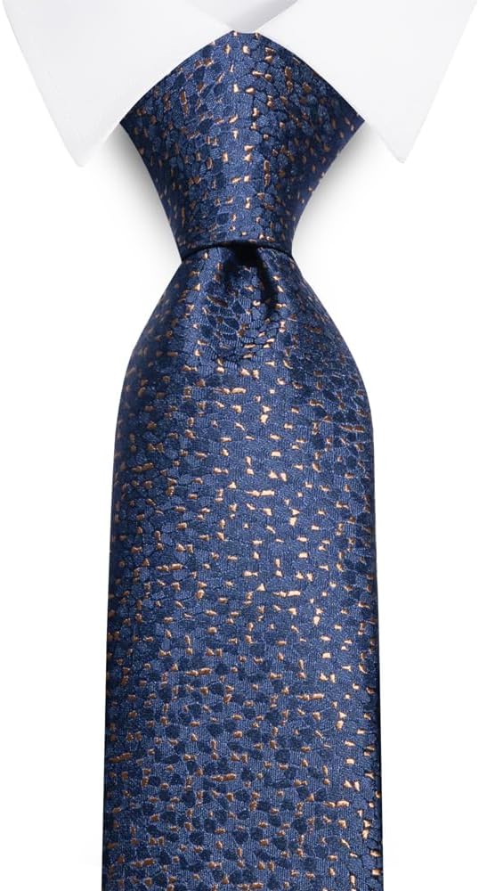 joy alice Ties Set Men Mixed Color Necktie Handkerchief Cufflinks Brooch 3.15 Formal