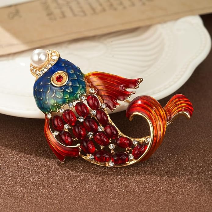 Animal Brooch for Women Girls Rhinestone Animal Brooch Lapel Pin Jewelry Gift for Mom Wife
