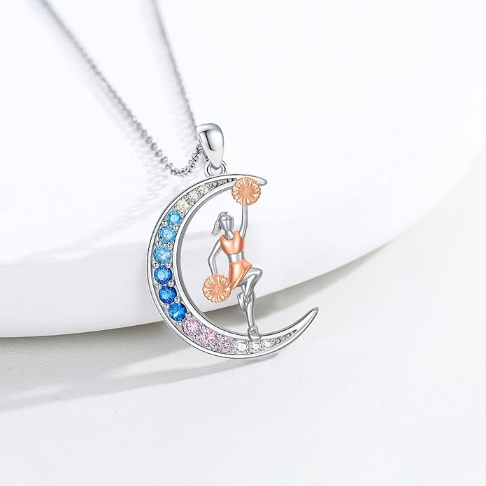 Soccer/Basketball/Gymnastics/Swimming/Ballet/Running/Golf/hockey Necklace 925 Sterling Silver Sport Jewelry Birthday Christmas Gifts for Women