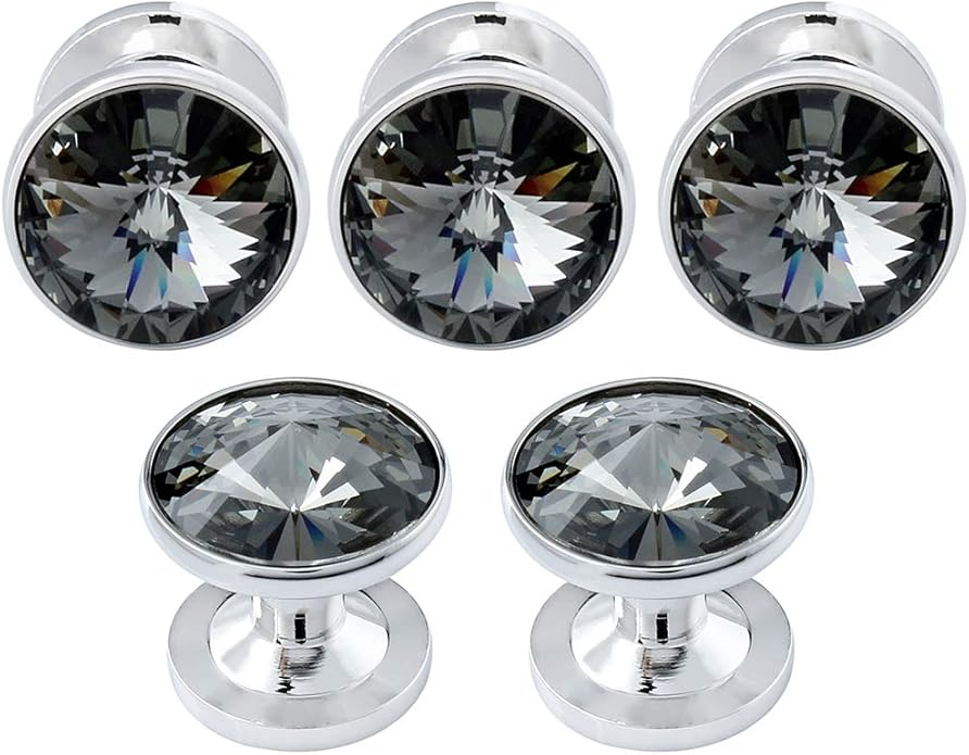 HAWSON Cufflinks for Men with 4/6 pcs Shirt Studs Set, Gift Box Packed, Mens Jewelry or Accessories for Wedding, Party, Anniversary, Birthday