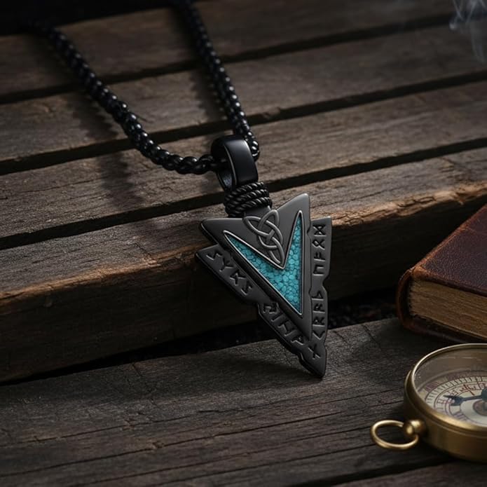 Taioiat viking Pendant Necklace for Men Nordic Celtic 925 Sterling Silver Vintage Mjolnir Jewelry Norse Vikings Gift for Women