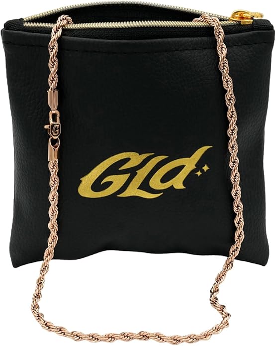 GLD Rope Chain - Gold-Plated Rope Chain with Exclusive Storage Travel Pouch - Snatch-Proof Clasp, Sweat-Proof and Fade-Resistant - Lifetime Quality, Designed in Miami
