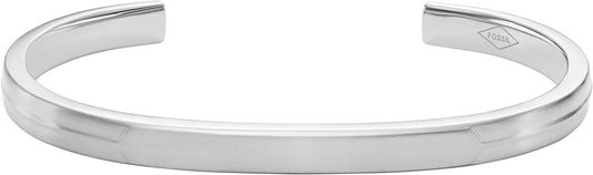 Fossil Men's Plated Stainless Steel Engravable Personalized Gift ID, Chain or Cuff Bracelet for Men