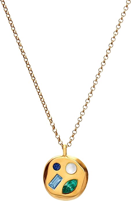Birthdate 14k Gold Necklace for Women - 16-20in Adjustable 14 Karat Gold Chain with Lobster Clasp - Cadenas de Oro 14k Puro Para Mujer, Ladies Jewelry Birthstone
