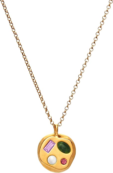 Birthdate 14k Gold Necklace for Women - 16-20in Adjustable 14 Karat Gold Chain with Lobster Clasp - Cadenas de Oro 14k Puro Para Mujer, Ladies Jewelry Birthstone