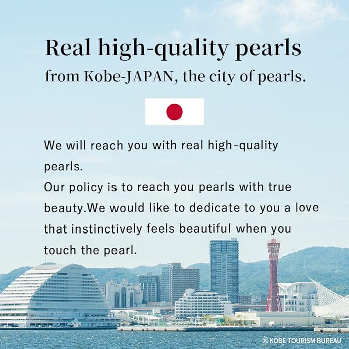 Japanese 7.0mm Akoya Cultured Pearl with Diamond Pendant Necklace for Women with White Gold | Classy Design Excellent Gift | Pearl Necklace