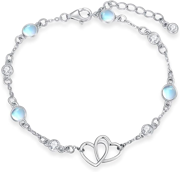 Anklet for Women 925 Sterling Silver Double Infinity Ankle Bracelet Waterproof Summer Jewelry Anniversary Birthday Gifts for Her
