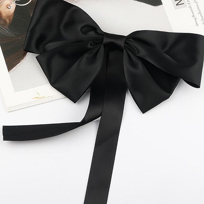 LEEQE Double Face Black Satin Ribbon 1-1/2 inch X 50 Yards Polyester Black Ribbon for Gift Wrapping Weddings Party Hair Bow Invitation Decorations and More