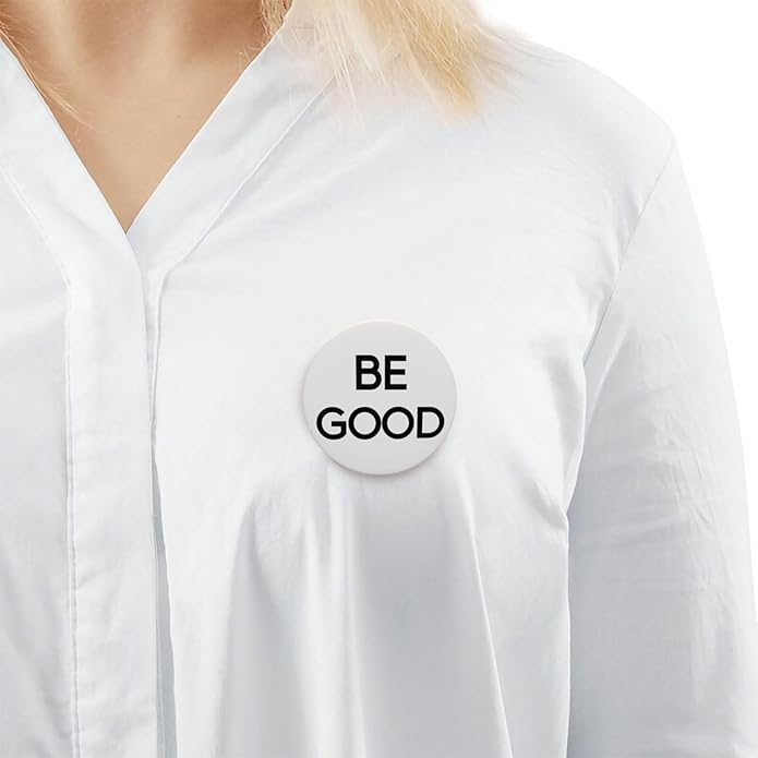 Be Good Pin Buttons/Ice Out Pin Buttons Justice For Renee Badge Brooches 5 Pcs For Hats Cap Bag Decoration