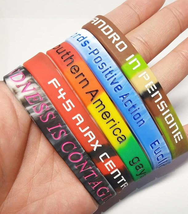 50 Custom Rubber Bracelets Personalized Silicone Wristbands Customized Bulk for Events, Support, Wedding, Awareness, Motivation Customizable
