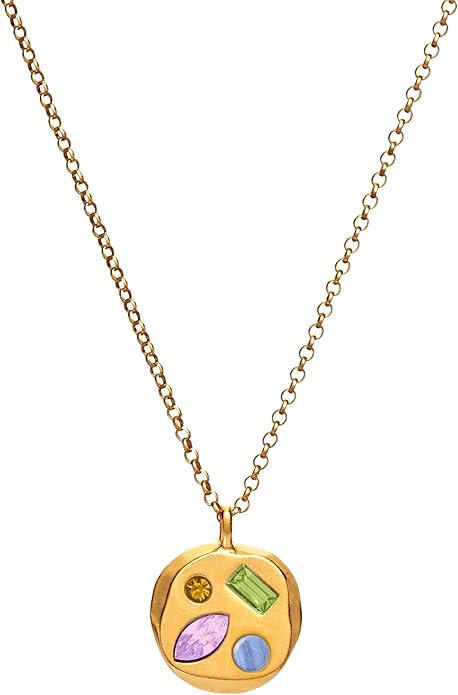 Birthdate 14k Gold Necklace for Women - 16-20in Adjustable 14 Karat Gold Chain with Lobster Clasp - Cadenas de Oro 14k Puro Para Mujer, Ladies Jewelry Birthstone