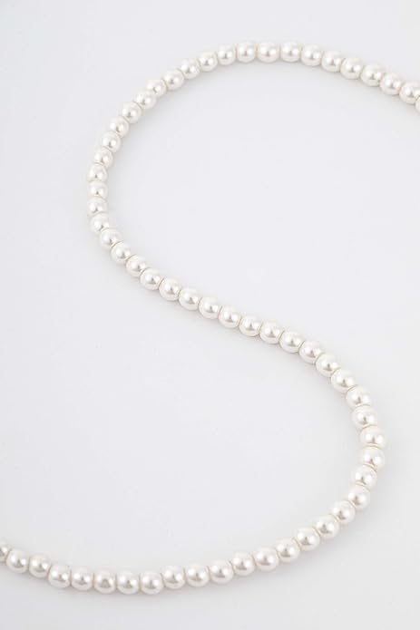 BABEYOND Round Imitation Pearl Necklace Wedding Pearl Necklace for Brides