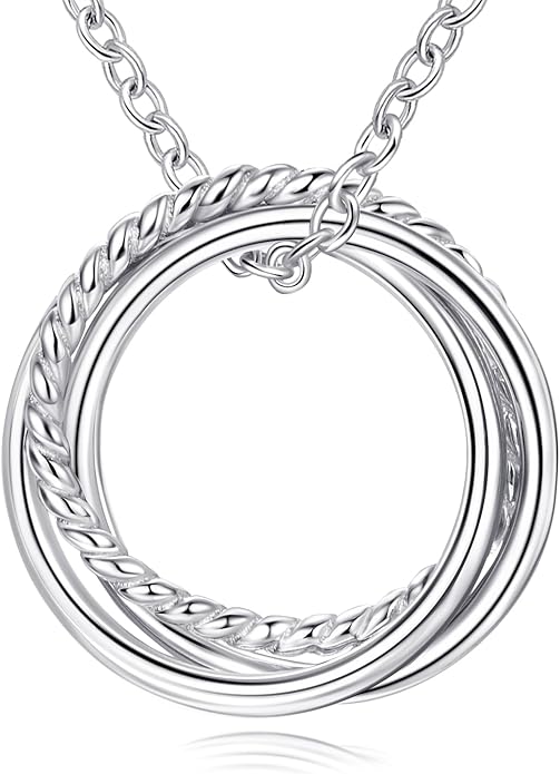 Birthday Gifts for Women Sterling Silver 30th 40th 50th 60th 70th 80th 90th Birthday Necklace For Her 3 4 5 6 7 8 9 Decade Jewelry 30 40 50 60 70 80 90 Years Old