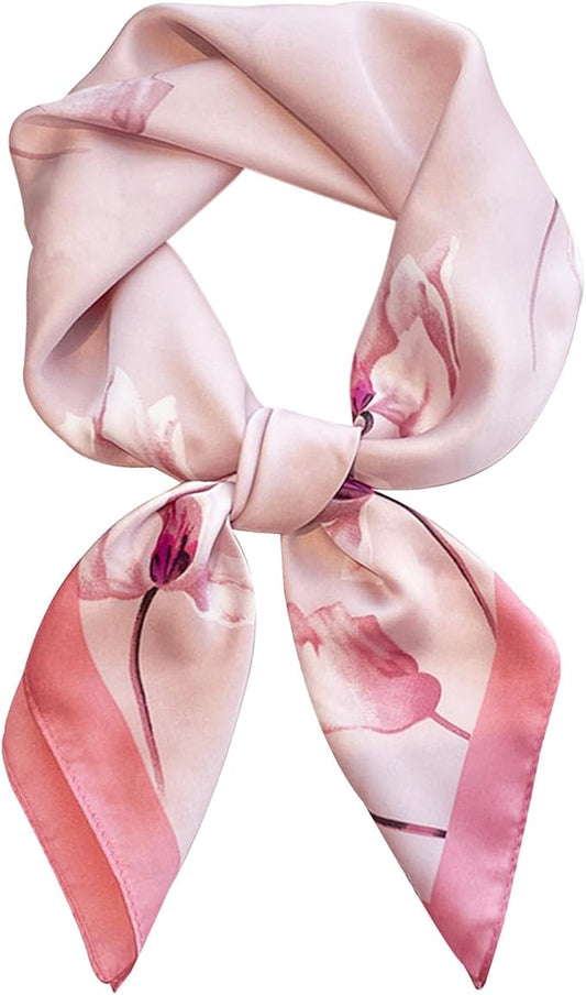 Hioyiwse Satin Bandanas Head Scarf For Women Hair Scarves Accessories Lightweight Fashion Wrap Neck Silk Sleeping Headscarf