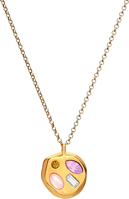 Birthdate 14k Gold Necklace for Women - 16-20in Adjustable 14 Karat Gold Chain with Lobster Clasp - Cadenas de Oro 14k Puro Para Mujer, Ladies Jewelry Birthstone