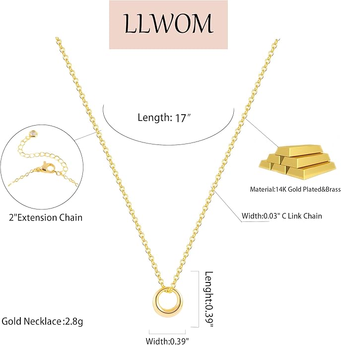 Gold Necklace for Women-14k Gold Plated Infinity Necklace Star Of David Necklace Evil Eye Cross Pendants Heart Dainty Gold Necklace For Women
