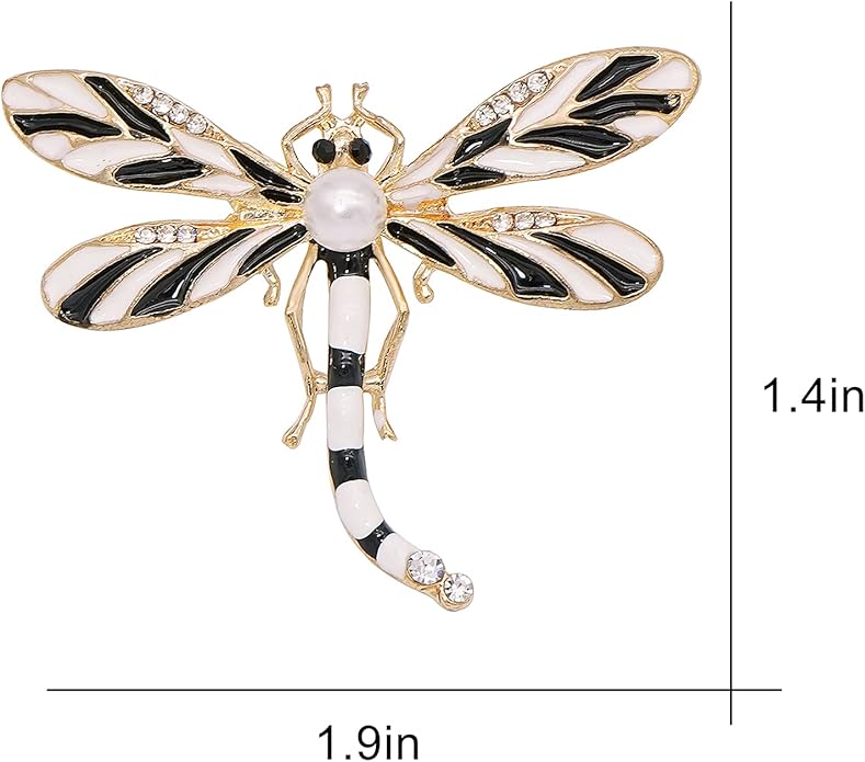 Gleamart Dragonfly Brooch Pin Acrylic Fly Insect Breastpin for Women Clothing Corsage