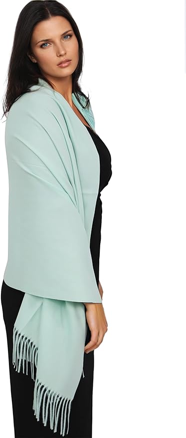 Ocomfly 100% Pashmina Scarf for Women - Premium Womens Scarves - Gift Boxed - Shawls or Wraps - Ultra Soft and Warm