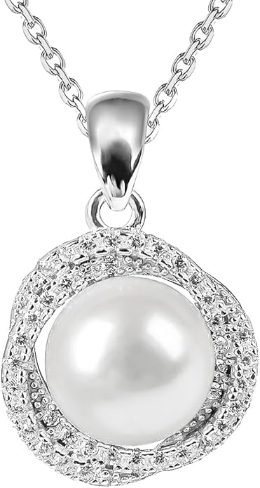 Gifts For Wife Wedding Anniversary - mothers day gifts for wife - AAA+ Real Pearl Necklaces For Women (18k Gold Platting 925 Sterling Silver) mothers necklace ideas Birthday Freshwater Pearl Necklace