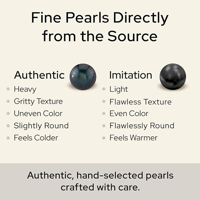 The Pearl Source Real Pearl Pendant for Women with Genuine AAA Quality Black Tahitian Cultured Pearl with Infinity Design | 14K Gold Plated 925 Sterling Silver Necklace with 16"-20" Adjustable Chain