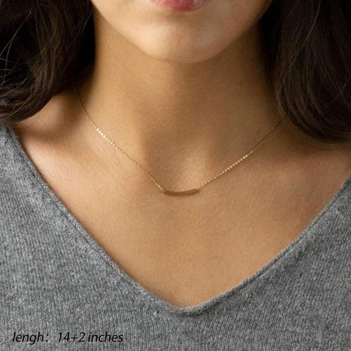 Turandoss Gold Layered Necklaces for Women - 14K Gold Plated Handmade Multilayer Bar Pearls Coin Disc Moon Butterfly Medallion Adjustable Dainty Layered Choker Necklaces for Women Jewelry