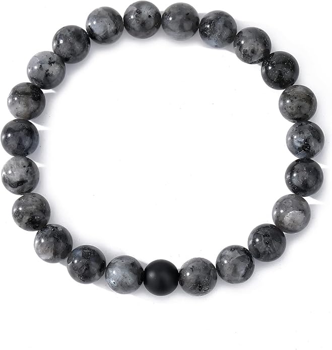 MengPa Mens Beaded Bracelets Couples Matching Bracelet Set Lava Rock Beads for Women Stone Jewelry