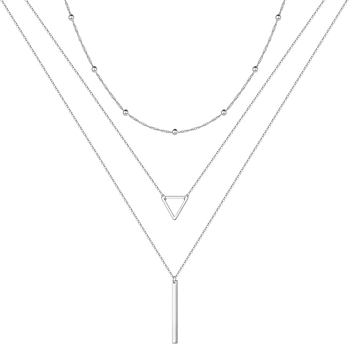 Turandoss Gold Layered Necklaces for Women - 14K Gold Plated Handmade Multilayer Bar Pearls Coin Disc Moon Butterfly Medallion Adjustable Dainty Layered Choker Necklaces for Women Jewelry