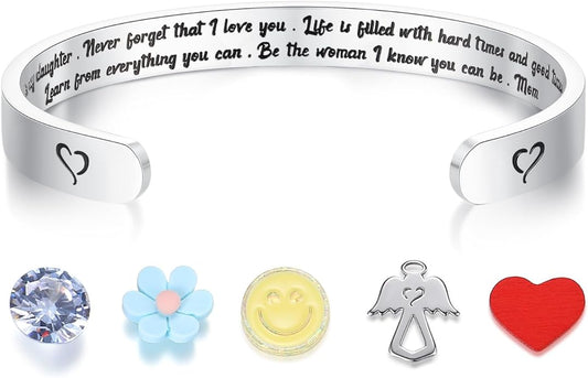 SAM & LORI Personal Bracelets for Teens/Women-Inspirational Jewelry Gifts (Various Designs) for Daughter/Sister/Mom/Friends-Adjustable Bracelet in a Pretty Gift Box