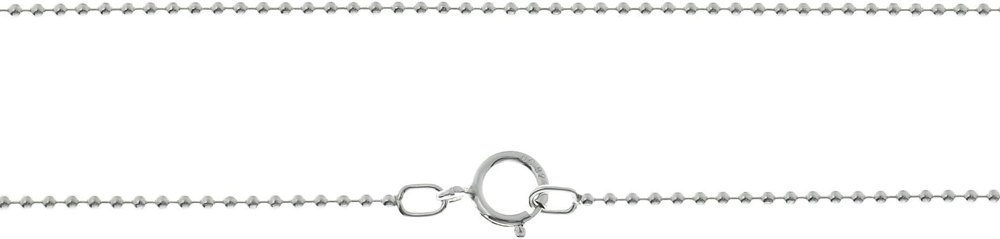 AJ's Collection Sterling Silver Chain Necklace In Silver, 14K Gold Plate or Rose Gold Plated