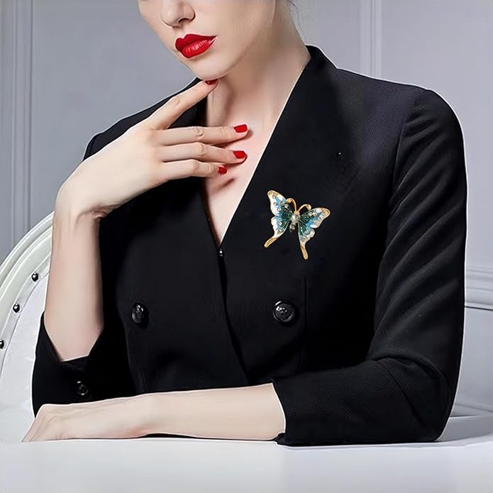 la luen Brooch Pins For Women Fashion Elegant Brooches Lapel Badges Coat Sweater Scarves Shawl Dress Accessory Wedding Party Prom Jewelry