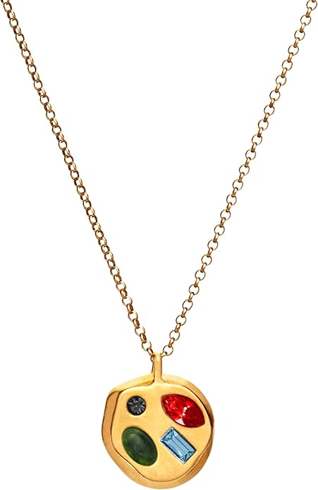 Birthdate 14k Gold Necklace for Women - 16-20in Adjustable 14 Karat Gold Chain with Lobster Clasp - Cadenas de Oro 14k Puro Para Mujer, Ladies Jewelry Birthstone