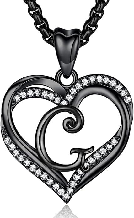 INFUSEU Unique Initial Necklaces for Women Girls Small Heart Letter Jewelry, Meaningful Personalized Gifts