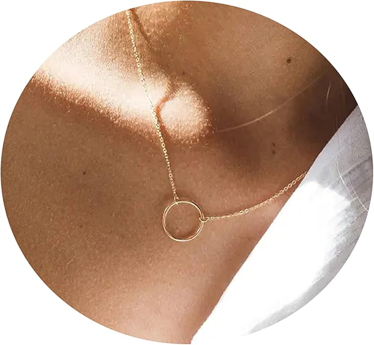 Collner 14K Gold Heart Pendant Necklace for Women Dainty Star Necklace Tiny Evil Eye Choker Necklace Boho Crescent Moon Necklace Minimalist Jewelry