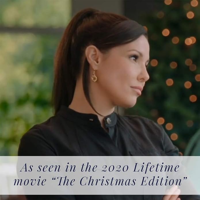 Tahmi Elegant 14K Yellow Gold-Filled Love Knot Jewelry Gift Set | 20 Inch Circle Pendant Necklace and Dangle Earrings for Women | Perfect Everyday, Holiday, Birthday, or Wedding Gift Idea