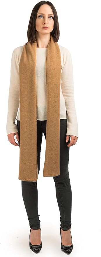 Dalle Piane Cashmere - 100% Cashmere Scarf - Made in Italy - Winter Neck Warmer (14" x 77") - Christmas Gift