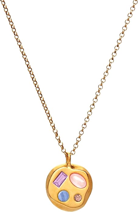 Birthdate 14k Gold Necklace for Women - 16-20in Adjustable 14 Karat Gold Chain with Lobster Clasp - Cadenas de Oro 14k Puro Para Mujer, Ladies Jewelry Birthstone